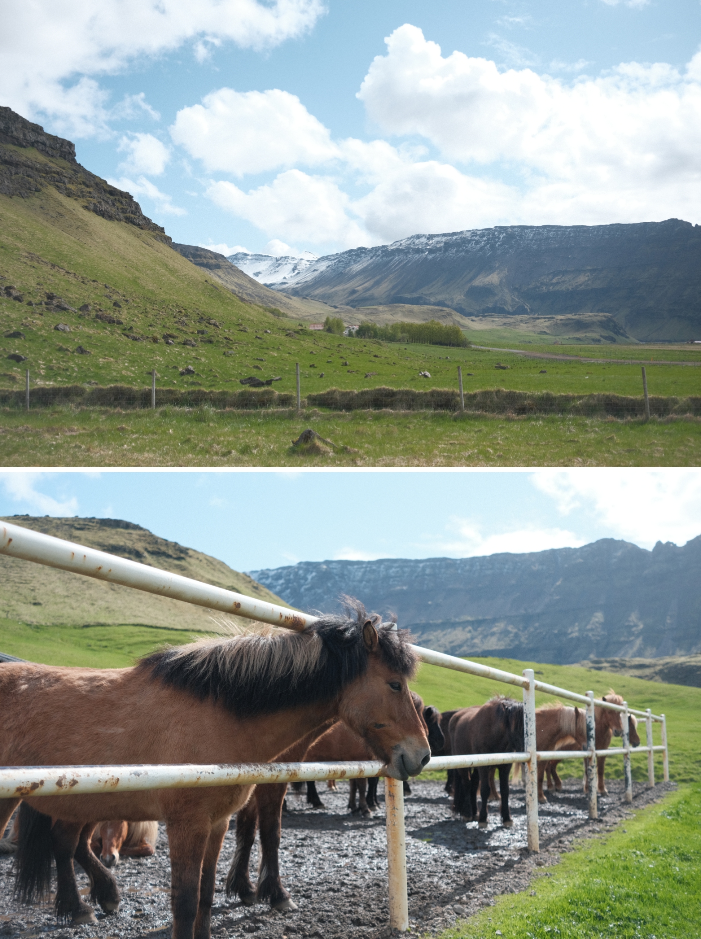 A film simulation photo of Hvolsvöllur, Iceland